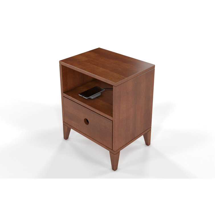 Corrigan Studio Deschamp Solid Wood Bedside Table Wayfair.co.uk